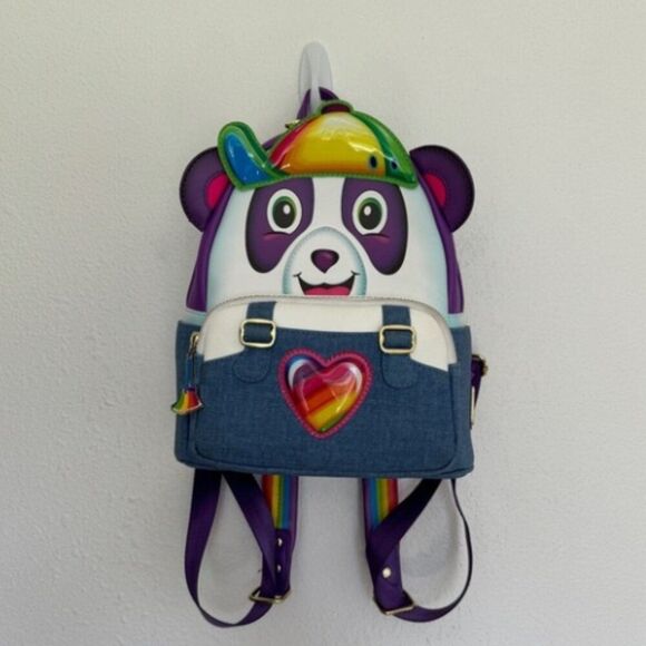 Lisa Frank Loungefly Painter Panda Bear Mini Backpack - Picture 5 of 5